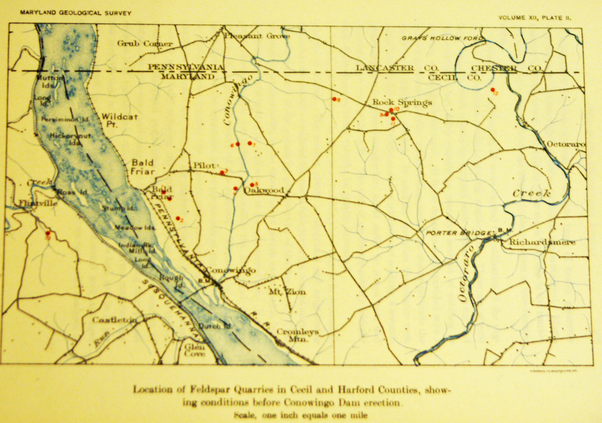 Quarry locations